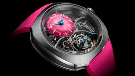 Streamliner Cylindrical Tourbillon Skeleton Alpine Limited Edition Pink Livery © H. Moser & Cie.