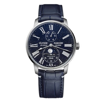 Marine Torpilleur Moonphase Aventurine © Ulysse Nardin 