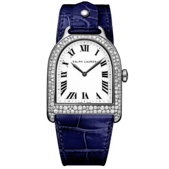 Stirrup Medium Steel snowfall diamond case  © Ralph Lauren