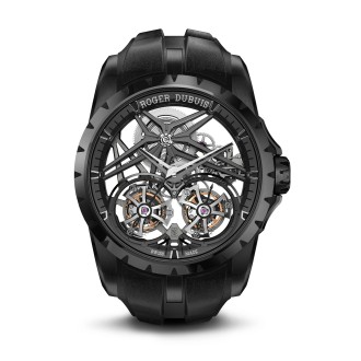 Excalibur Double Tourbillon Black Ceramic