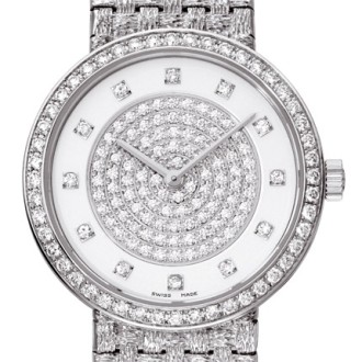 Classique gold bracelet small model diamond-paved