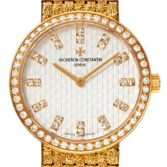 Classique gold bracelet small model diamond-paved