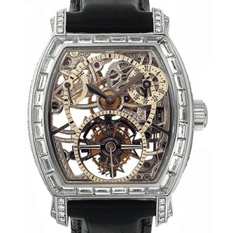 Openworked tourbillon high jewellery