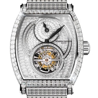 Tourbillon regulator high jewellery