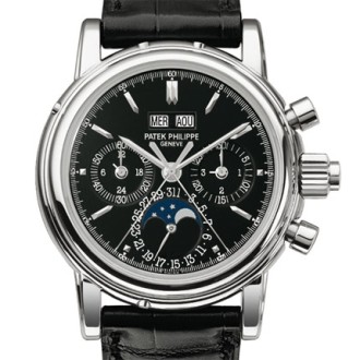 Split seconds chronograph with 30 minute counter and perpetual calendar