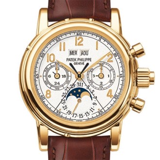 Split seconds chronograph with 30 minute counter and perpetual calendar