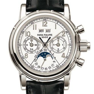 Split seconds chronograph with 30 minute counter and perpetual calendar
