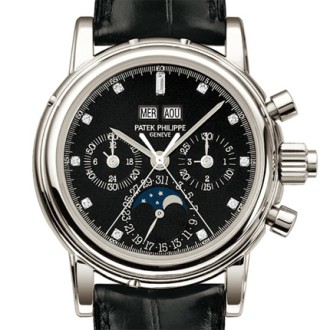 Split seconds chronograph with 30 minute counter and perpetual calendar