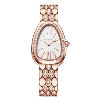 Serpenti Seduttori Rose Gold Semi-Paved Braclet