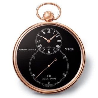 Pocket Watch Black Enamel