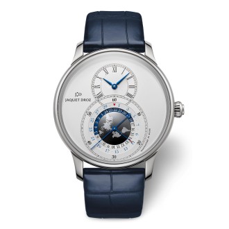 Grande Seconde Dual Time Silver