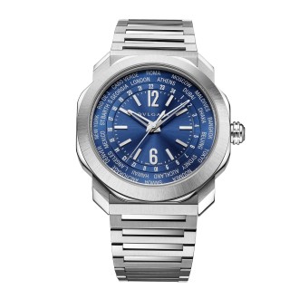 Octo Roma Worldtimer Stainless Steel 