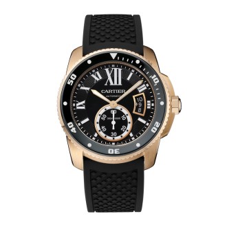 Calibre de Cartier Diver watch in pink gold