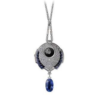 Tourbillon Mystérieux Azuré Pendant Watch