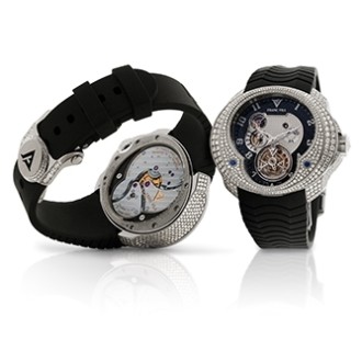 FVa Nº 1 HJ5 Tourbillon Planétaire 5 Days Power Reserve fully paved with 1003 diamond