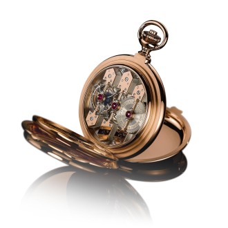 Pocket Watch Tourbillon with three gold bridges
