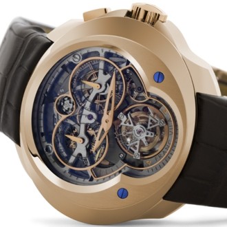 FVa  N°  Cuatro Tourbillon  Dial-Side  Wheel  Monopusher  Chronograph