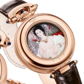 Tourbillon 5jours Heures Sautantes Aiguillage Inversé "Geisha"