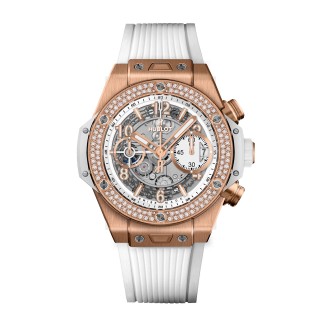 Big Bang Unico King Gold White Diamonds
