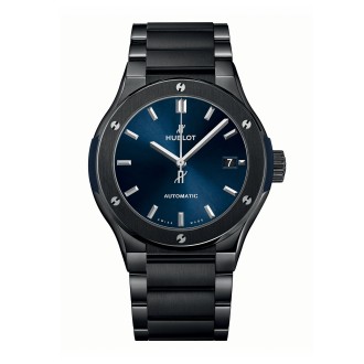 Classic Fusion Ceramic Blue Bracelet 45 mm