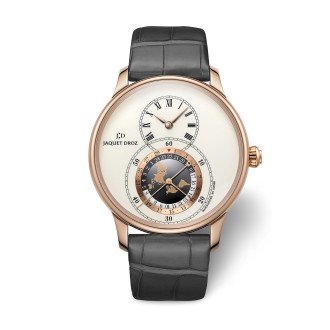Grande Seconde Dual Time Ivory Enamel 