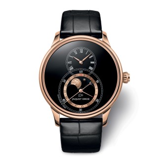 Grande Seconde Moon Black Enamel