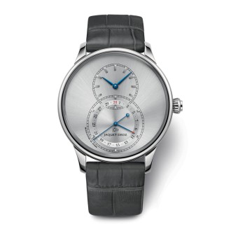 Grande Seconde Quantième Satin-Brushed Gray