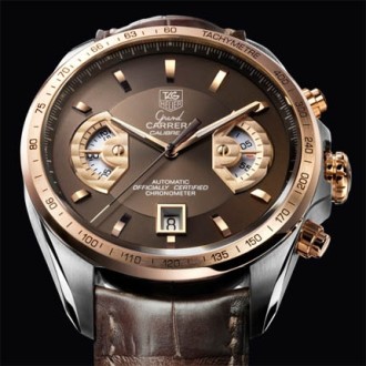 Grand CARRERA Calibre 17 RS Chronograph acier et or rose