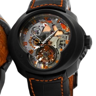 FVa Nº 6 Tourbillon Planétaire Skeleton SuperLigero Concept in Orange Lightnium