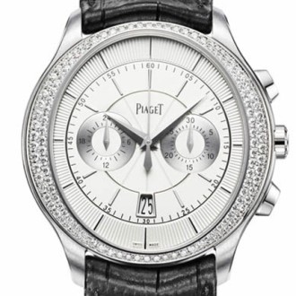 Gouverneur chronographe diamond set white gold
