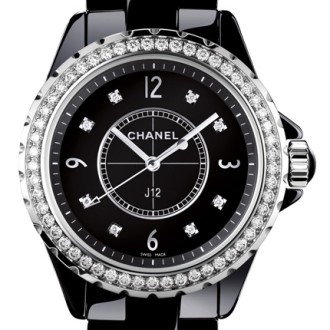 Noire Lunette Fine Sertie De Diamants