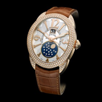 Regent 1609 AD - 4452 - Rose Gold - Three Rows of Diamonds