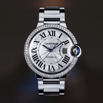Ballon Bleu de Cartier Moyen Modèle Or Gris Diamants
