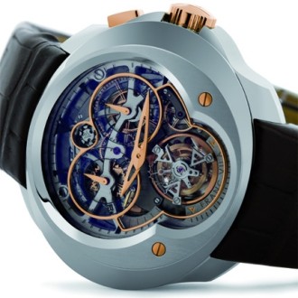 FVa Nº Cuatro Tourbillon Dial-Side Column Wheel Monopusher Chronograph