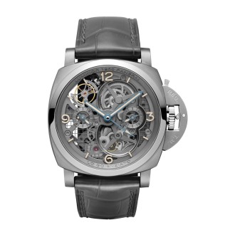 PAM00578 - Lo Scienziato Luminor 1950 Tourbillon GMT Titanio - 47mm
