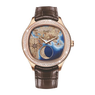 Emperador Coussin XL Large Moon Enamel Watch