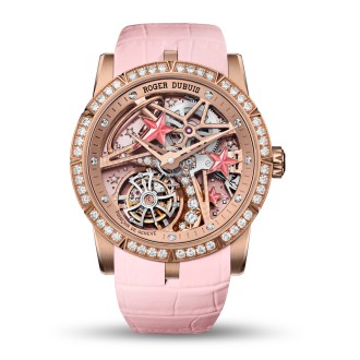 Excalibur single flying tourbillon Shooting Star Pink