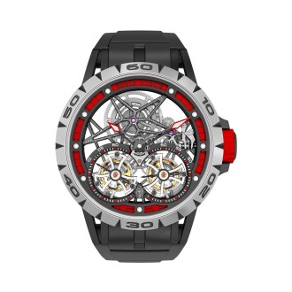 Excalibur Spider Skeleton Double Flying Tourbillon