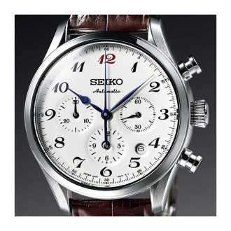 Presage automatic chronograph enamel dial