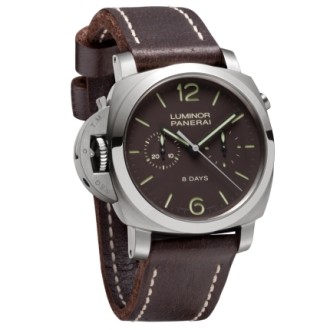 Chrono Monopulsante Left-handed 8 Days Titanio – 44 mm