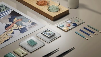 Tribute Enamel Hokusai - The waterfall at Ono © Jaeger-LeCoultre