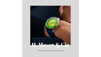 Pioneer Centre Seconds Concept Citrus Green © H. Moser & Cie