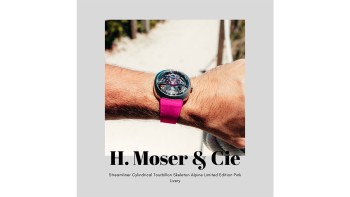 Streamliner Cylindrical Tourbillon Skeleton Alpine Limited Edition Pink Livery © H. Moser & Cie