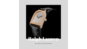 Stirrup Rose Gold Full Set Diamonds © Ralph Lauren