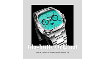 Seventies Chronograph Panorama Date in Swimming Pool © Glashütte Original