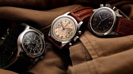 Gallet Multichron Clamshell from around 1938. © Breitling