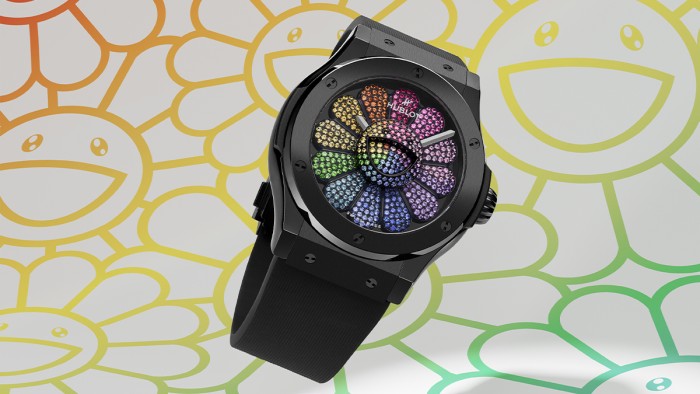 Classic Fusion Takashi Murakami Black Ceramic Rainbow © TM/KK/Hublot