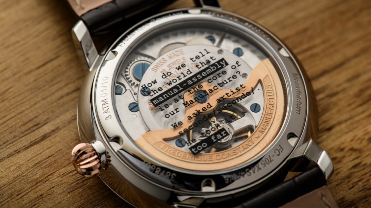 Slimline Moonphase Date Manufacture seconde/seconde/ Limited Edition © Frederique Constant