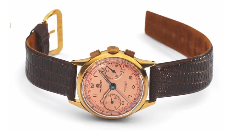 1956 Carl F. Bucherer chronograph that inspired the Heritage BiCompax Annual © Carl F. Bucherer