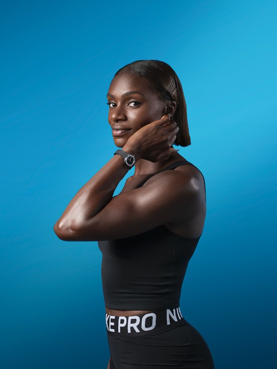 Dina Asher-Smith wearing the Classic Fusion 29mm © Hublot
